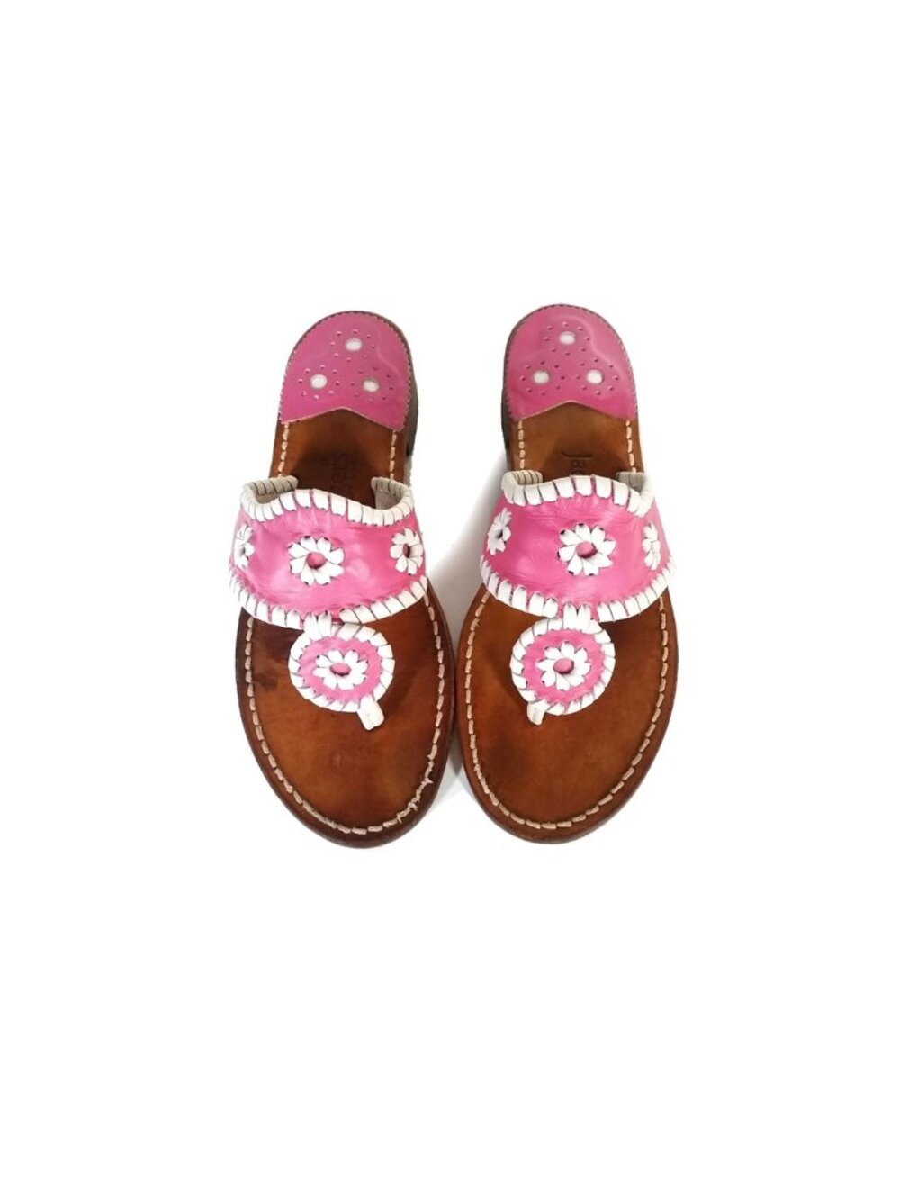 Jack Rogers Palm Beach Navajo Sandals Pink Size 6